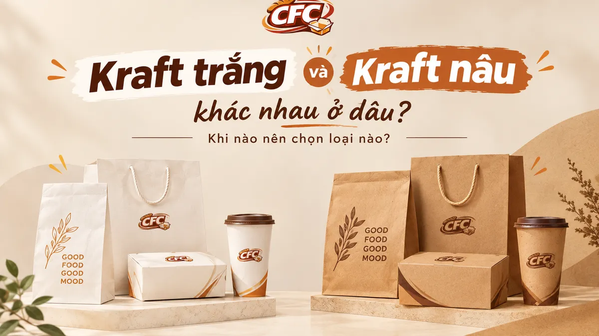Kraft trắng và Kraft nâu: khác nhau ở đâu, khi nào nên chọn loại nào?