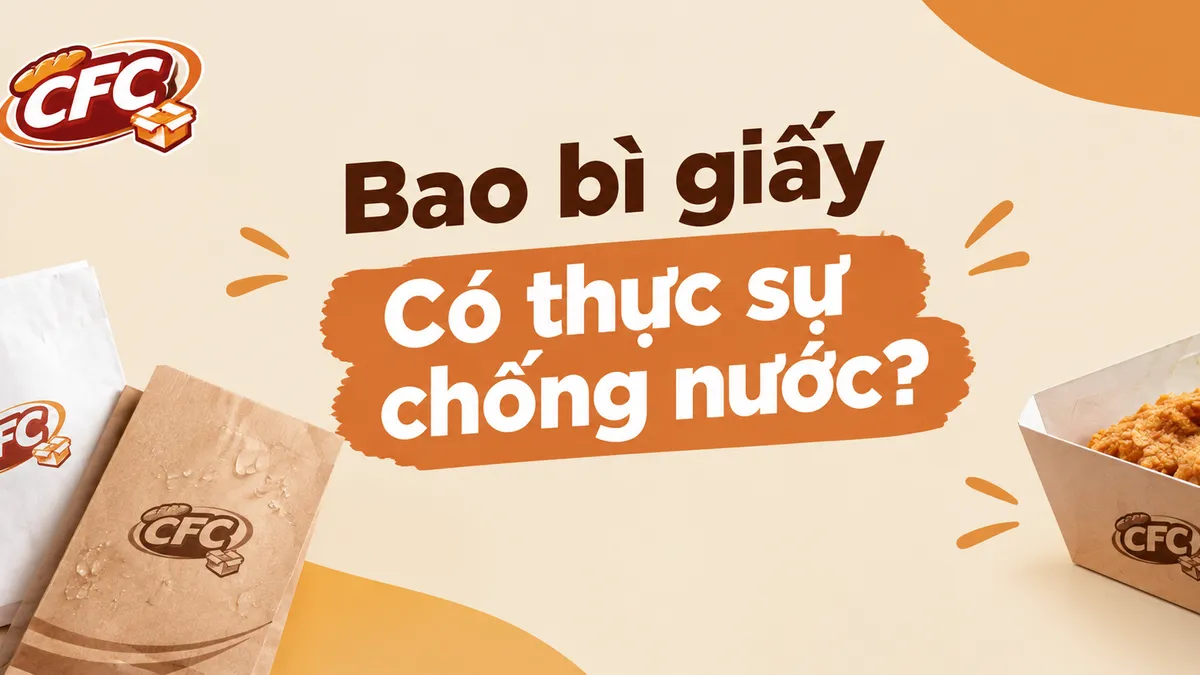 Bao bì giấy có thực sự chống nước? Phân biệt kháng nước và chống nước